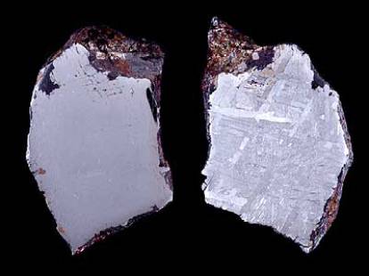 Toluca, météorite de fer, trouvée en 1776 au Mexique